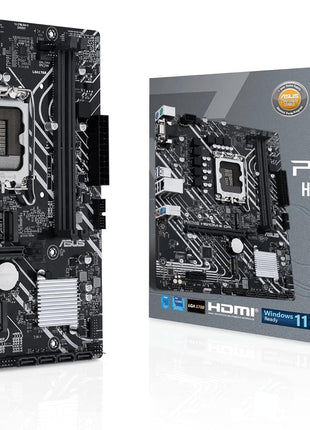 Asus Prime H610M-E D4-CSM Desktop Motherboard - Intel H610 Chipset - Socket LGA-1700 - Pentium Gold, Celeron, Core i5, Core i9, Core i3, Core i7 Processor Supported - 64 GB DDR4 SDRAM Maximum RAM - DI