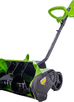 Earthwise SN74016 40-Volt Cordless Electric Snow Shovel, Brushless Motor, 16-Inch width, 300lbs/Minute (Battery and Charger Included)