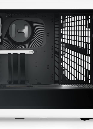 Hyte Y40 Modern Aesthetic Panoramic Tempered Glass Mid-Tower ATX Computer Gaming Case with PCIE 4.0 Riser Cable Included, White (CS-HYTE-Y40-BW)