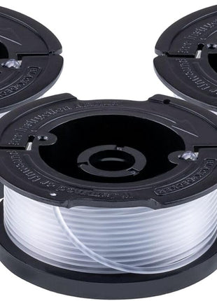 BLACK+DECKER Weed Eater String, Trimmer Line, 3-Pack, 30-Feet of Replacement Spool, 0.065-Inch Diameter (AF1003ZP)