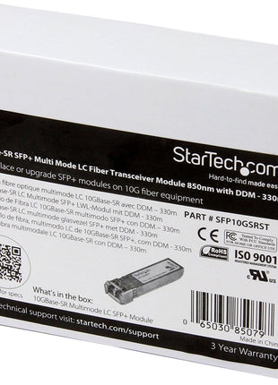 10gbase-Sr Sfp+ Lc Mmf F/Cisco 850nm 300m 100% Compatible