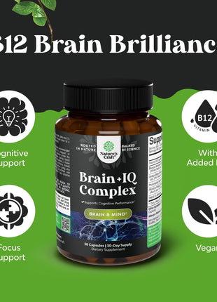 Bundle of Nootropic Memory Supplement for Brain Support - Memory Pills for Brain Boost and Natural Energy Booster, Sam-E 200mg Mood Support Supplement for Brain Support and Liver Detox Cleanse