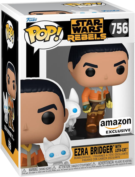 Funko Pop! & Buddy: Star Wars Rebels - Ezra Bridger with Loth-Cat - Amazon Exclusive - Collectable Vinyl Figure - Gift Idea - Official Merchandise - Toys for Kids & Adults - Sci-Fi Fans