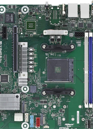 ASRock Rack X570D4U Socket AM4/ AMD X570/ DDR4/ SATA3&USB 3.2/ Micro-ATX Server Motherboard