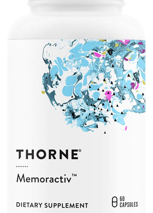 THORNE - Basic B Complex (60 Capsules) & Memoractiv (60 Capsules) Bundle - Supports Brain Health, Cellular Energy Production & Focus - Gluten Free, Dairy Free