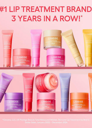 LANEIGE Lip Glowy Balm: Sheer Tinted Lip Treatment Balm Tube with Shea & Murumuru Butters for Hydrating, Moisturizing, Glossy, Non-Sticky Shine, Berry | Korean Skin Care