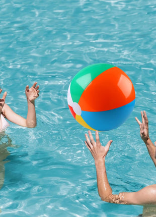 REGUICORP 2 Pack Beach Balls, 20 Inch Beach Balls, Rainbow Color Pool Toys Pool Balls for Swimming Pool, Beach Toys Inflatable Ball for Summer Parties and Water Games