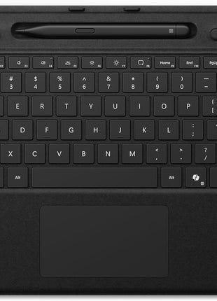 Microsoft Surface Pro Keyboard with Pen Storage, Compatible with Copilot+ (11th Edition), Surface 9 and 8, Alcantara Material, Black