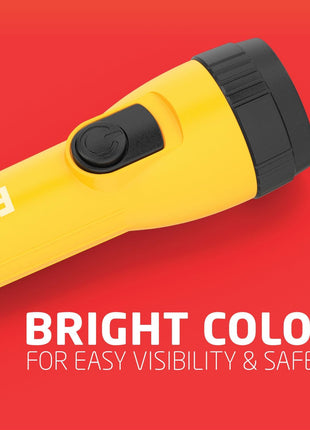 EVEREADY LED Flashlights (4-Pack), Bright Flashlights for Emergencies and Camping Gear, Flash Light with AA Batteries Included, Blue/Yellow (4-Pack)