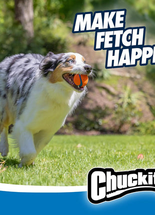 Chuckit! Ultra Ball Dog Toy - Medium Bouncy Fetch Balls For Dogs 20-60 lbs - Made from Durable Rubber - Floating Water Pet Toys - Size Medium - 2.5-inch Diameter - Pack of 2