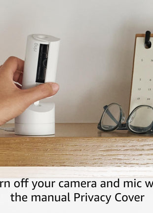 Ring Pan-Tilt Indoor Cam (newest model), See all around your home or business with 360° pan coverage, HD video, plus Two-Way Talk, White