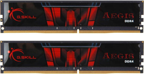G.SKILL AEGIS Series DDR4 RAM 32GB (2x16GB) 2666MT/s CL19-19-19-43 1.20V Intel AMD Desktop Computer Memory U-DIMM (F4-2666C19D-32GIS)