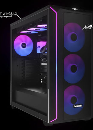 be quiet! Light Wings LX 140mm PWM high-Speed PC Case Fan | Black | BL129