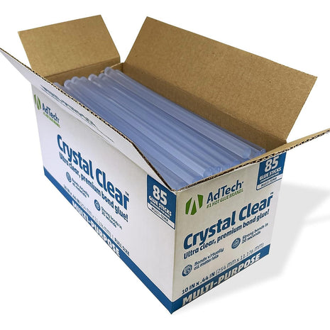 AdTech Hot Glue Sticks 10 inch Full Size, Clear, 85 Sticks