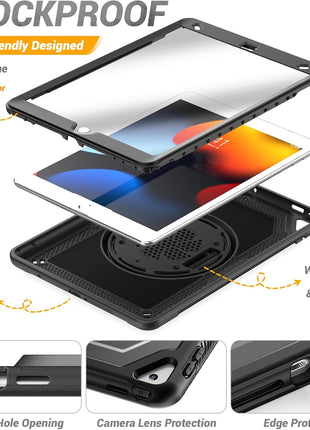 KAIJIAbox for iPad 9th/ 8th/ 7th Generation Case 10.2 Inch (2021/2020/2019)