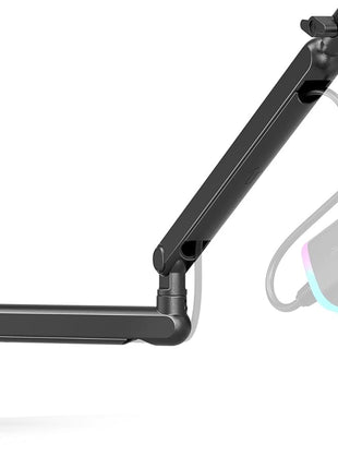 FIFINE Microphone Boom Arm, Low Profile Adjustable Stick Microphone Arm Stand with Desk Mount Clamp, Screw Adapter, Cable Management, for Podcast Streaming Gaming Studio-BM88
