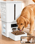 15L/63 Cups Automatic Dog Feeder for Large Breeds: Feeds for 18â€“25 Days, Anti-Clog Design for 2â€“23mm Kibble - Smart Dog Food Dispenser with HD Camera and Timer for Busy Pet Parents