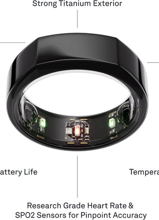 Oura Ring Gen3 Heritage - Black - Size 11