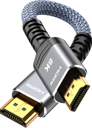 Highwings 4K HDMI Cable 6.6FT/2m | High-Speed HDMI 2.0 Quality Cord 4K@60Hz, Braided Nylon & Gold Connectors, HDR, Ethernet, ARC, 3D, HDCP 2.2, Compatible for PS-5/4/3/ HDTV/Monitor/DVD/Streaming