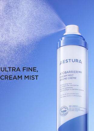 AESTURA ATOBARRIER365 Cream Mist with 10,000ppm Ceramides | Moisture Barrier Support, Ultra-Fine Moisturizing Mist, Suitable for Dry Skin | Korean Skin Care, 120ML / 4.06 fl.oz.