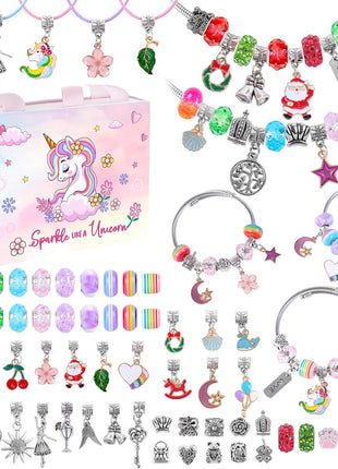 ELLENER Gifts for Girls Age 6-8 8-10,Bracelet Making Kit,Girls Toys,Gift Basket that Inspires Creativity and Individuality and is Fun to Play with Friends Create a Unique Gift for Your Friend