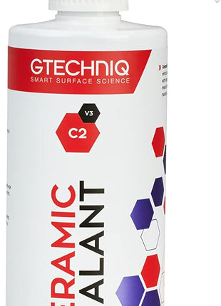 Gtechniq C2 Ceramic Sealant for Cars, 16.9 fl oz | Quick Spray-On Paint Protection, Hydrophobic Barrier Repels Dirt & Water, Long-Lasting Gloss & Easy Application