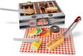 Melissa & Doug 9280 Grill and Serve BBQ Set (20 pcs) - Wooden Play Food and Accessories