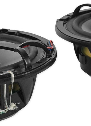 Rockville RKL65MBW (2) 6.5 inch 700W Marine Speakers, 4 Ohm, LED Lights, CEA Compliant, Coaxial, Waterproof, Black/White Grilles for Boats, ATVs, UTVs