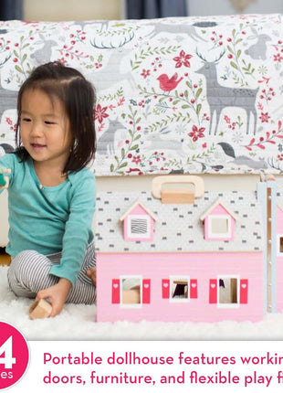 Melissa and Doug MD3701 Fold & Go Mini Dollhouse Toy