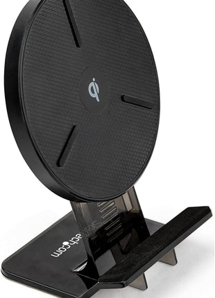 StarTech.com 15W Qi Wireless Charging Stand - Qi Certified Wireless Charger Stand or Pad - Adjustable - Universal Wireless Charging Pad for Smartphone - iPhone/Samsung Galaxy/Google Pixel (QWCHSTAND)