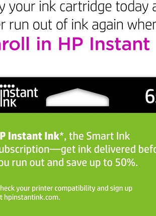 HP 65XL Black High-yield Ink Cartridge for HP Printers | Works with Printer Series: AMP 100, DeskJet 2600, 3700; ENVY 5000 | Eligible for Instant Ink | N9K04AN