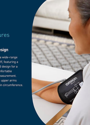 OMRON Iron Blood Pressure Monitor & Upper Arm Blood Pressure Cuff | For Home Use - #1 Doctor & Pharmacist Recommended Brand - Clinically Validated