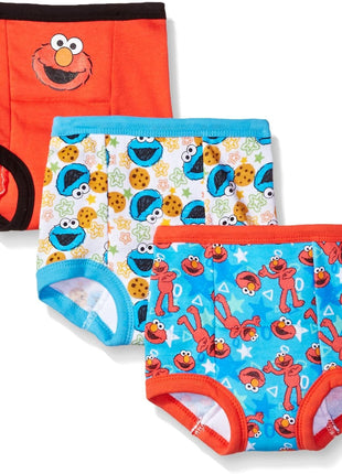 Sesame Street Unisex Toddler Potty Training Pants with Elmo, Cookie Monster and Big Bird with Stickers & Success Chart