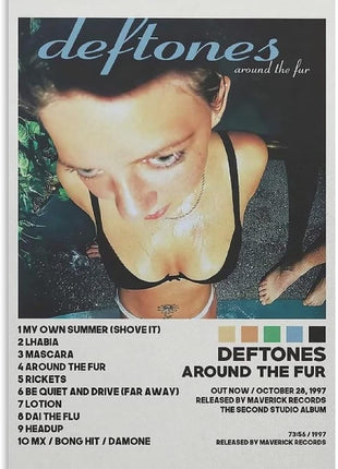 SIPMAN Deftones Around The Fur Canvas Print Home Decorations Posters For Room Aesthetic Wall Art Poster Unframe 12x18inch(30x45cm)