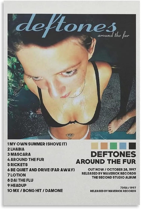 SIPMAN Deftones Around The Fur Canvas Print Home Decorations Posters For Room Aesthetic Wall Art Poster Unframe 12x18inch(30x45cm)