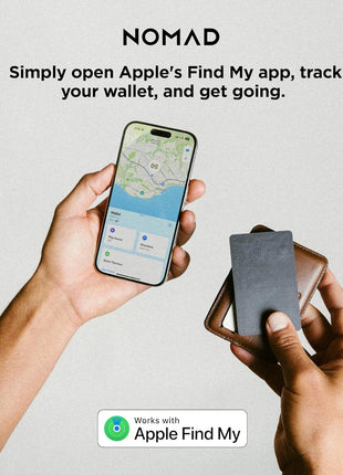 Nomad Tracking Card Carbide, Slim Card Tracker with IPX7 Waterproof and Dust Proof - Card Tracker for Wallet & Luggage, 5 Months GPS Tracker Long Battery Life, Rechargeable, Compatible with iOS Only