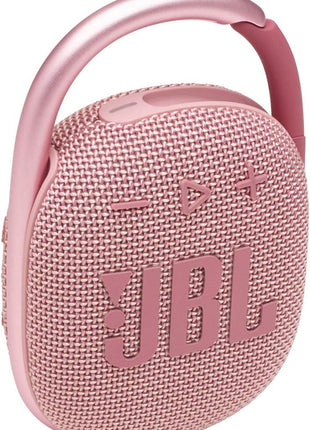 JBL Clip 4 - Portable Mini Bluetooth Speaker, big audio and punchy bass, integrated carabiner, IP67 waterproof and dustproof, 10 hours of playtime, speaker for home, outdoor and travel (Pink)