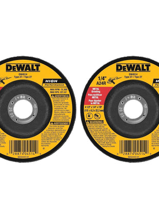 DEWALT DW4514 1/4 inch Thick Grinding Wheel with 4-1/2 inch Diameter and 7/8 inch Arbor