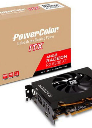 PowerColor AMD Radeon RX 6500 XT ITX Gaming Graphics Card with 4GB GDDR6 Memory