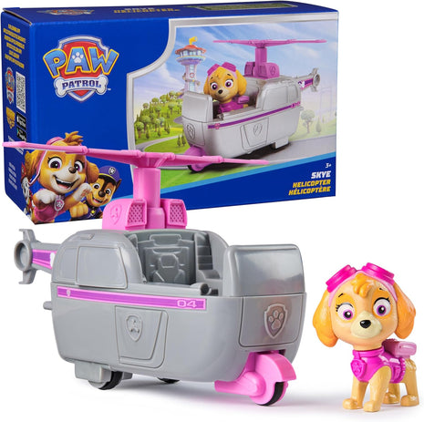 Paw Patrol, Skye's Helicopter, Toy Vehicle with Collectible Action Figure | Action Rescue Vehicle, Rolling Wheels, Skye Toy Figure, Imaginative Pretend Play, Kids Toys for Boys & Girls Ages 3 & Up