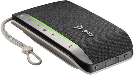 Poly - Sync 20 USB-C Personal Smart Speakerphone (Plantronics) - Connect to Cell Phone via Bluetooth and PC/Mac via USB-C Cable - Works with Teams (Certified), Zoom & More,Black