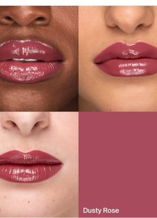 HAUS LABS BY LADY GAGA Atomic Shake High-Shine Longwear Lip Lacquer, Dusty Rose Soft Berry, 0.14 fl oz