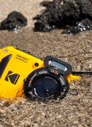 KODAK PIXPRO WPZ2 Waterproof Digital Camera, 16MP with 4X Optical Zoom, Shockproof, Dustproof, 1080p Video, Wi-Fi, Waterproof to 50ft, Yellow