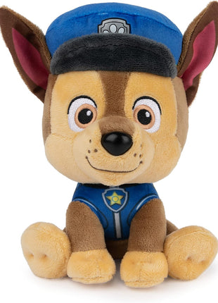 GUND PAW Patrol Chase 6-Inch Plush Toy, Stuffed Animal for Ages 1+ | Soft Tactile Sensory Details Provide Emotional Comfort, Inspire Imaginative Screen-Free Roleplay and Problem-Solving