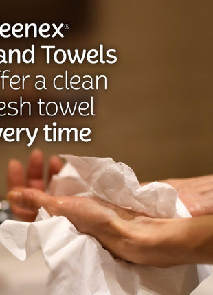 Kleenex Disposable Paper Hand Towels, 6 Boxes, 60 Tissues per Box (360 Total Tissues), Packaging May Vary | 360 Total Tissues