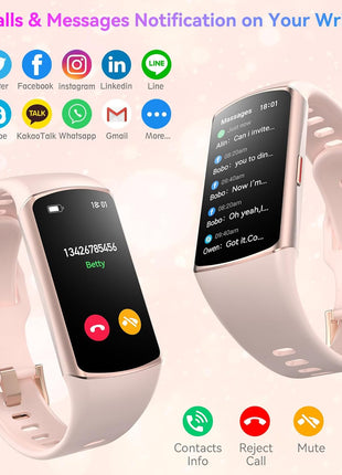 Smart Watch Fitness Tracker with 24/7 Heart Rate, Blood Oxygen Blood Pressure Monitor Sleep Tracker 120 Sports Modes Activity Trackers Step Calorie Counter IP68 Waterproof for Andriod iPhone Women Men