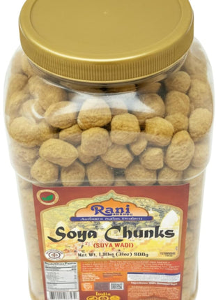 Rani Soya Chunks Nuggets (High Protien) Vadi, 31oz (1.9lbs) 900g ~ All Natural, Salt-Free | Vegan | No Colors | Gluten Friendly | NON-GMO | Kosher | Indian Origin | Meat Alternate Substitute
