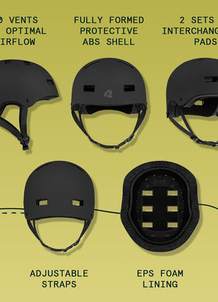Retrospec Dakota Protective Bike Helmet, Skateboard, Scooter, Adults/Youth | L: 59-63cm, Bike Helmet Men, Bike Helmet Women, Longboard, Washable Padding, Protective Shell, 10 Vents, Moisture-Wicking