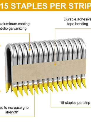 DFS9150B1G Galvanized Barbed Staple
