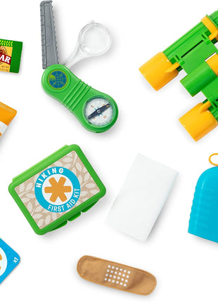 Melissa & Doug Let's Explore Hiking Play Set – 23 Pieces Toddler Nature Toys, Hiking Toys for Kids Ages 3+